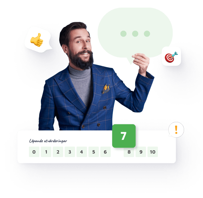Man with rating
